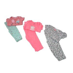 Baby Girl's -‎ 3 Outfits - 3 Leggings & 3 Body Suits - Size 3-6 Months